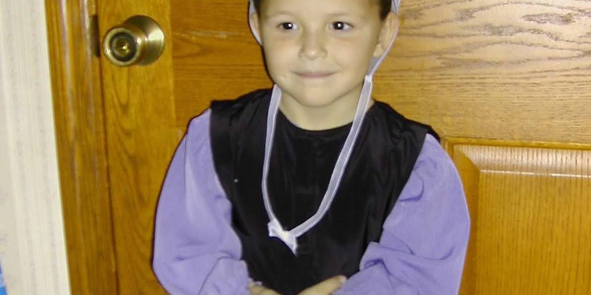 Katie ready for church